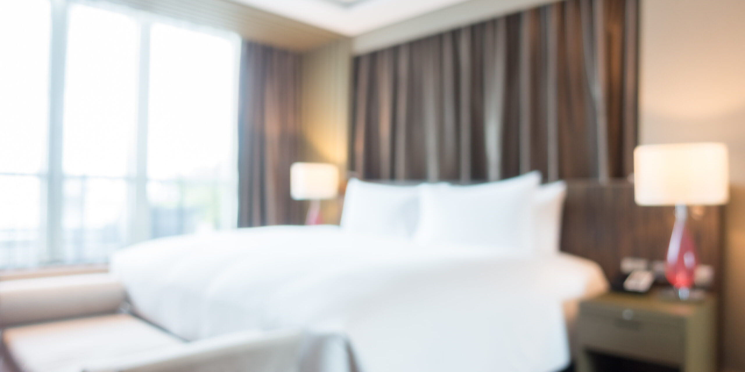 Abstract blur bedroom interior